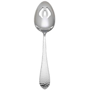 Pierced Serving Spoon - Hammered Antique