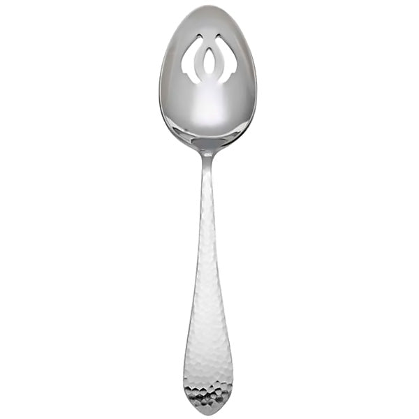 Pierced Serving Spoon - Hammered Antique