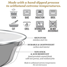 Load image into Gallery viewer, Enamel Mixing Bowls - Grey