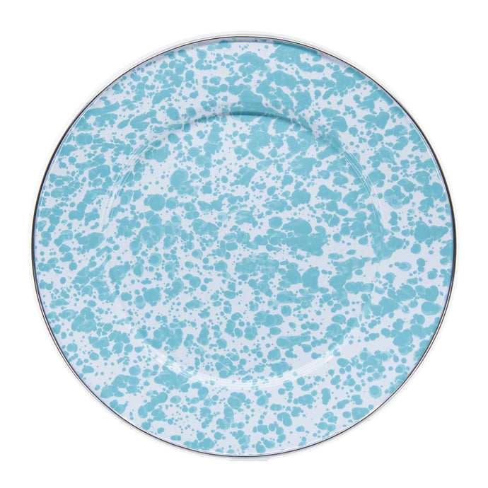 Enamel Dinner Plate - Turquoise