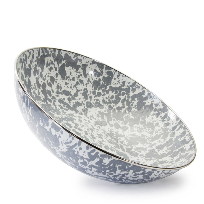 Enamel Catering Bowl - Grey