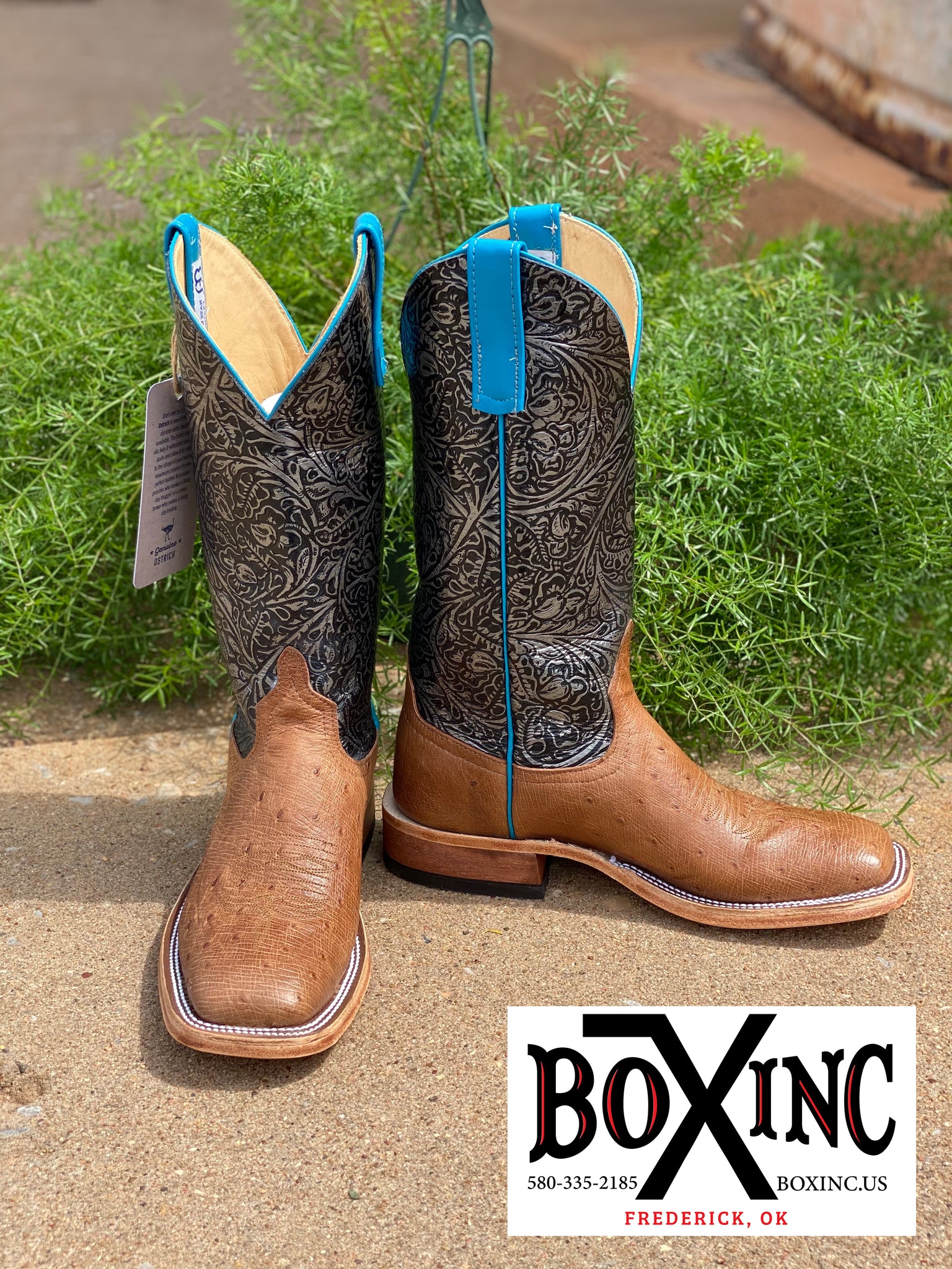 Anderson bean steel toe ostrich boots discount