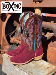 Macie Bean Burgundy Rough Out
