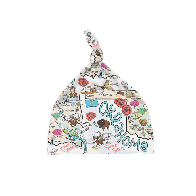 Oklahoma Map Baby Hat