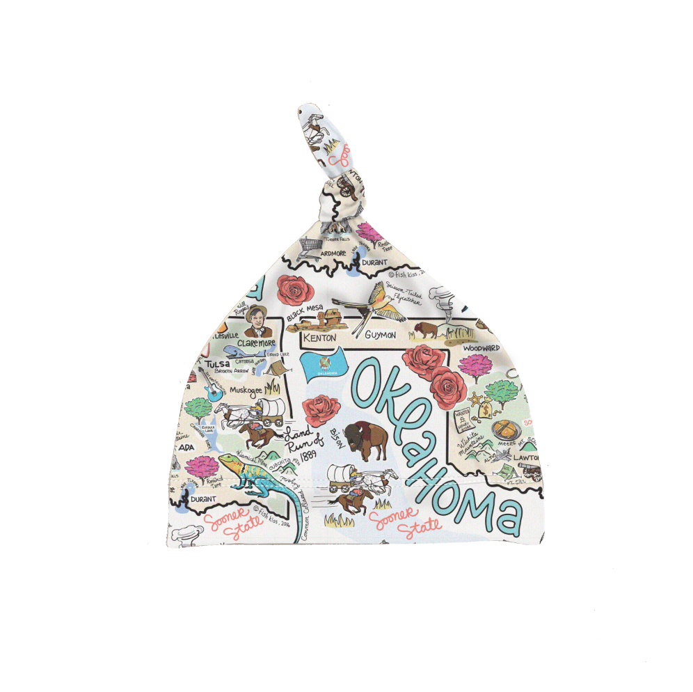 Baby Map Hat - Oklahoma & Texas