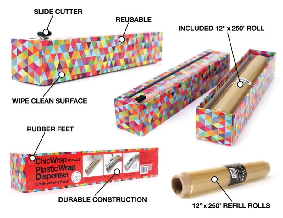 Plastic Wrap Dispenser - Triangles – Box, Incorporated