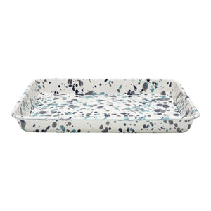 Small Rectangle Blue Tides Tray