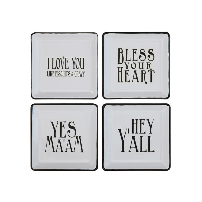 Southern Saying Enamel Tray