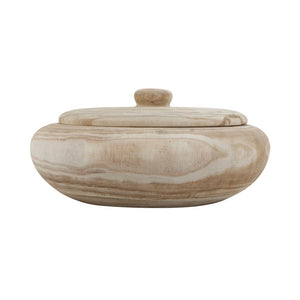 Wood Bowl With Lid