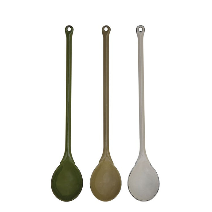 Enameled Spoon - Grey