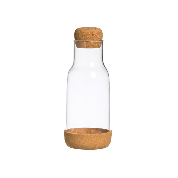 Glass Carafe With Cork Base & Lid
