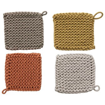 Square Cotton Crotched Pot Holder