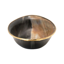 Load image into Gallery viewer, Horn Bowl With Brass Rim