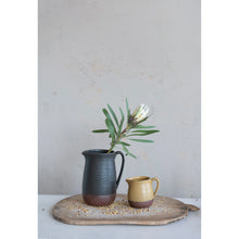 Load image into Gallery viewer, Black Stoneware Pitcher