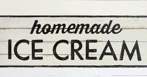 Homemade Ice cream Sign