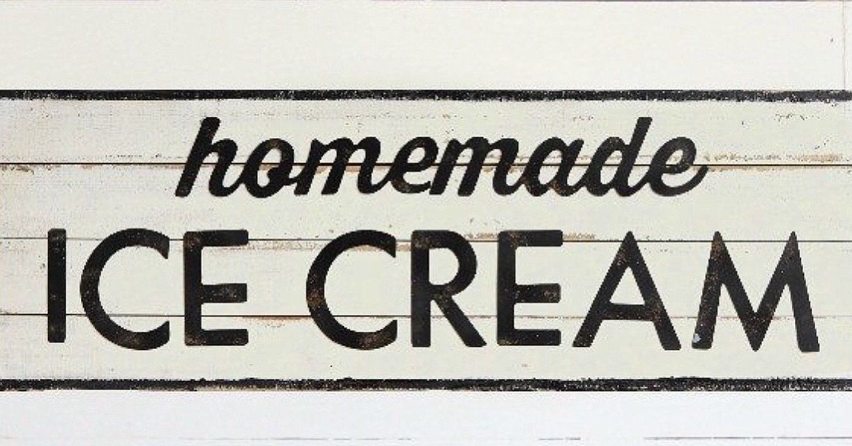 Homemade Ice cream Sign