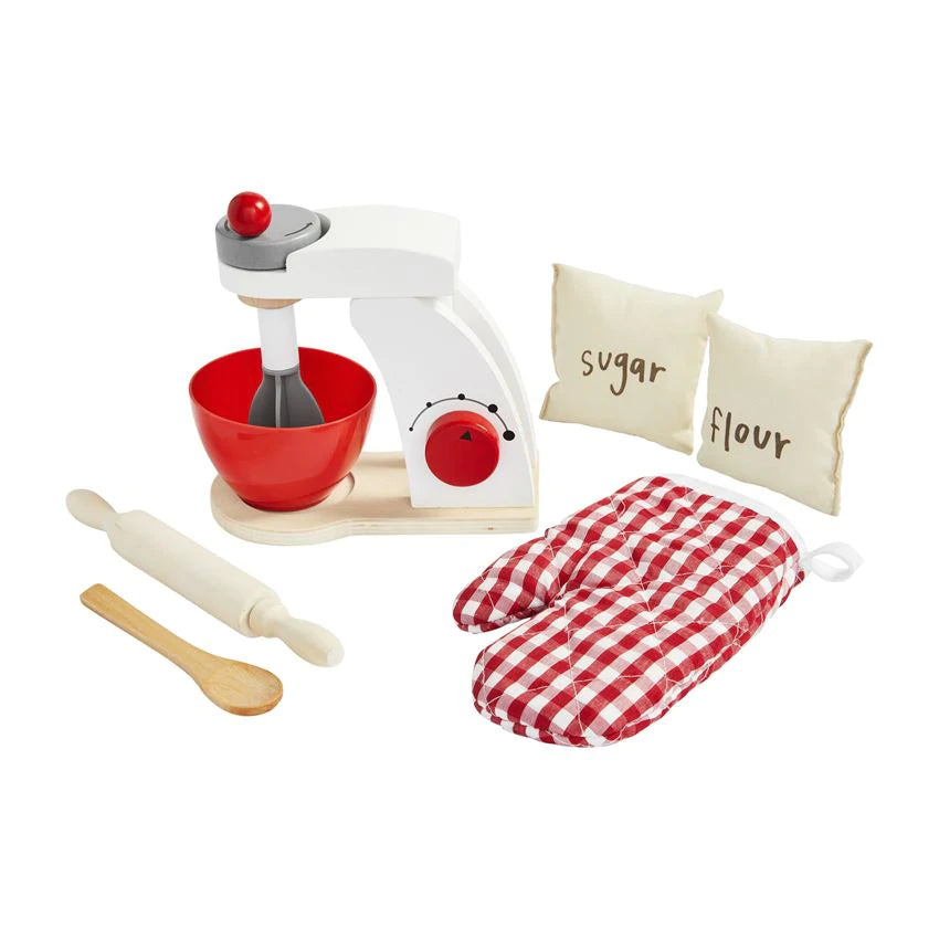 Wood Mixer Toy Set