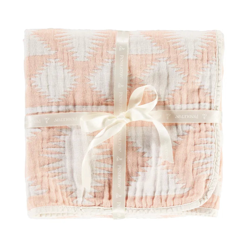 Pink Woven Baby Blanket
