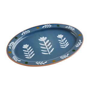 Blue Oval Platter