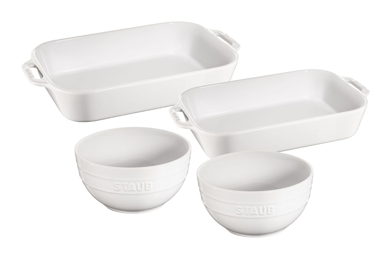 4pc White Bake & Mix Set