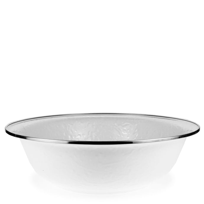 Enamel Serving Basin - White